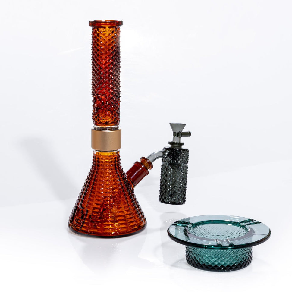 Jane West x Prism Ash Catcher 14mm 45° | Smoke Gray