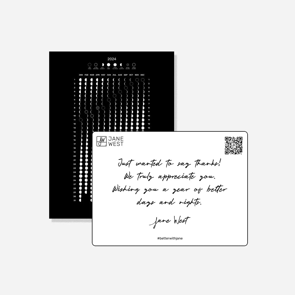 Jane West: 2026 Moon Phase Card | 50-pack