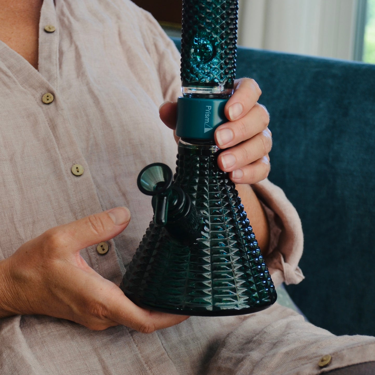 Jane West x Prism Modular Water Pipe | Teal