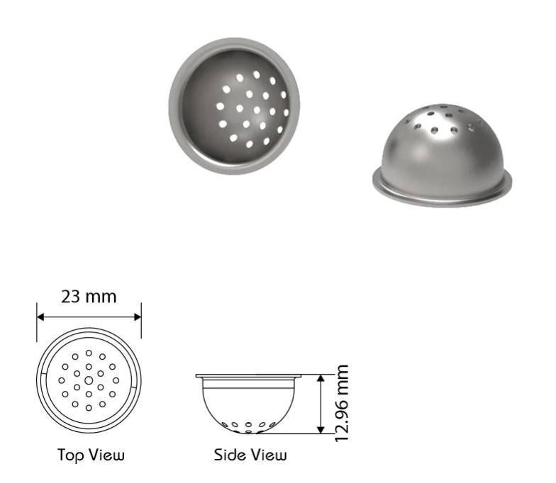Bowl in Stainless Steel (2-pack) for Outdoor Silicone Pipe