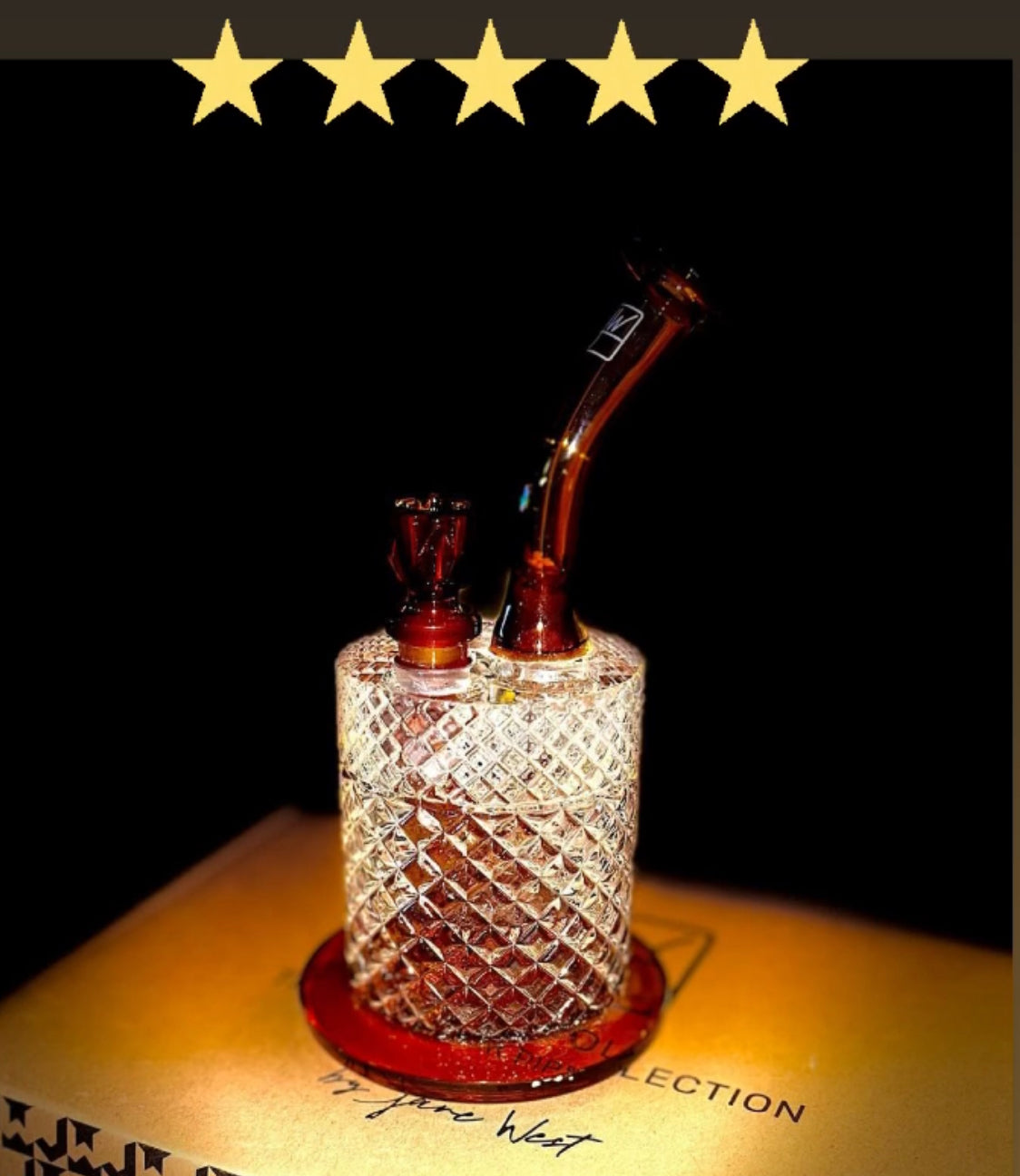 Twenties Collection Water Pipe | Amber