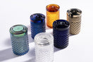 Switch Jane West Twenties Collection Mermaid Jar lifestyle — iridescent mermaid glass airtight stash jar styled on surface 3 image