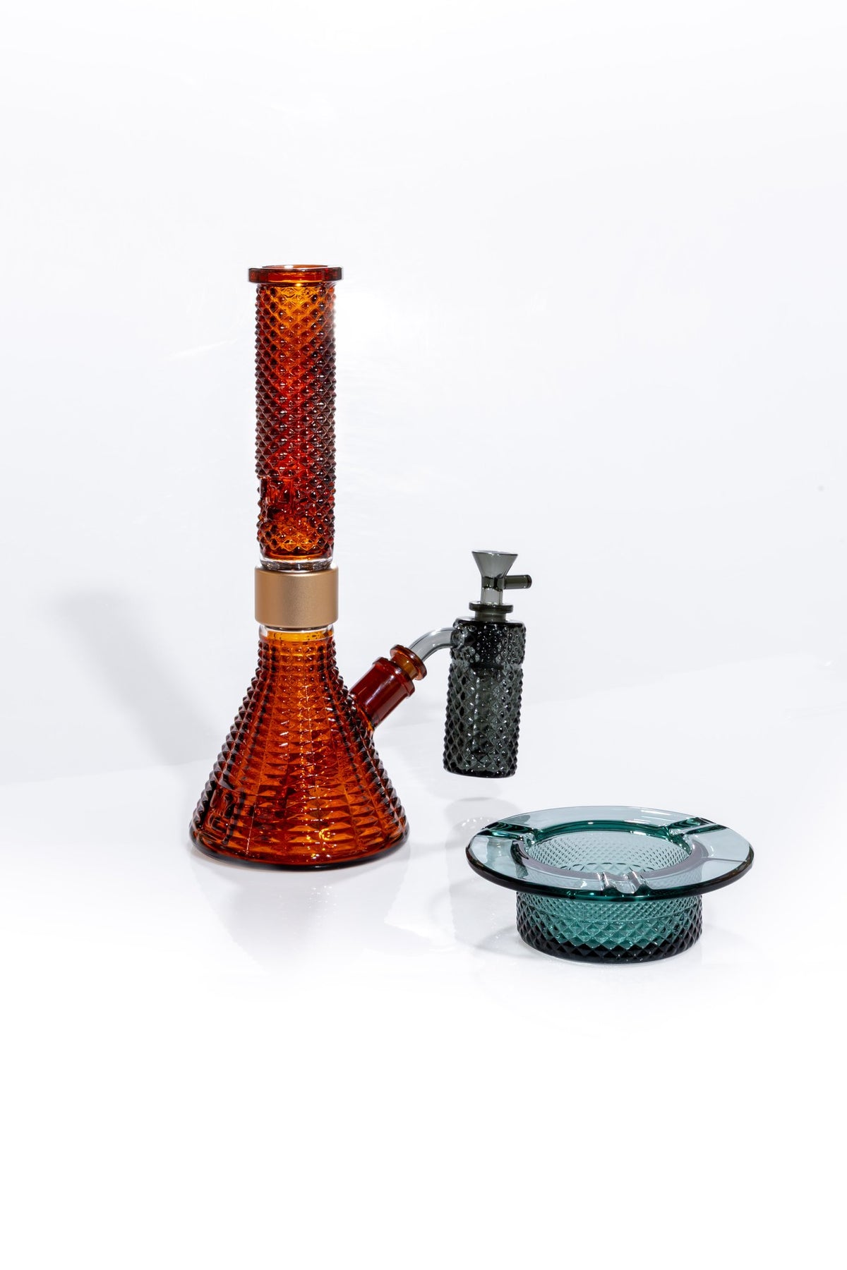 Jane West x Prism Ash Catcher 14mm 45° | Smoke Gray