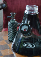 Switch Jane West x Prism Midnight Smoke 14mm 90 degree textured glass ash catcher, lifestyle photo 3 image