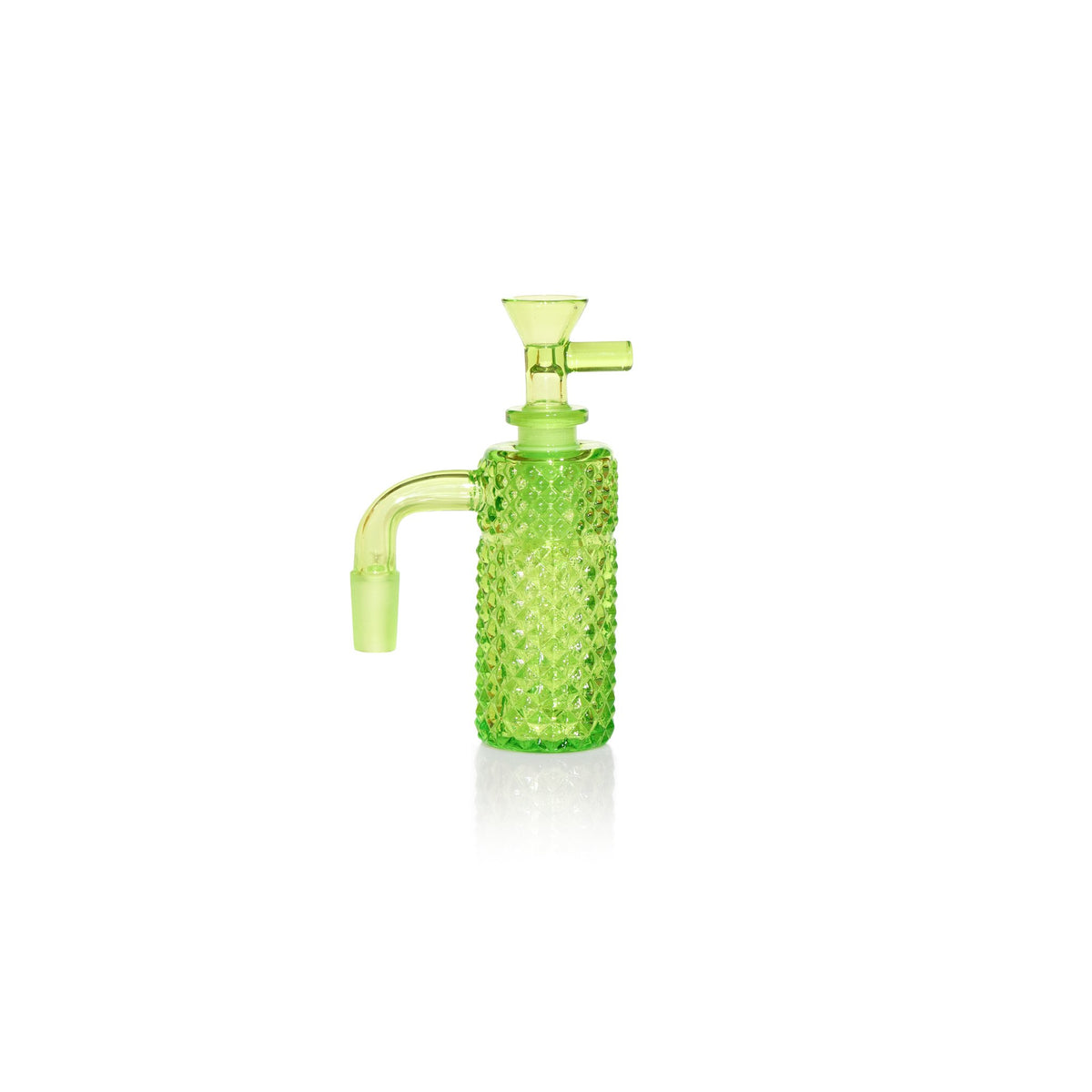 Jane West x Prism Slime glass ash catcher, 14mm 90 degree, with matching bowl
