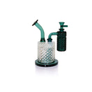 Switch Jane West Twenties Collection Teal Water Pipe with matching Jane West x Prism Teal ash catcher attached 2 image